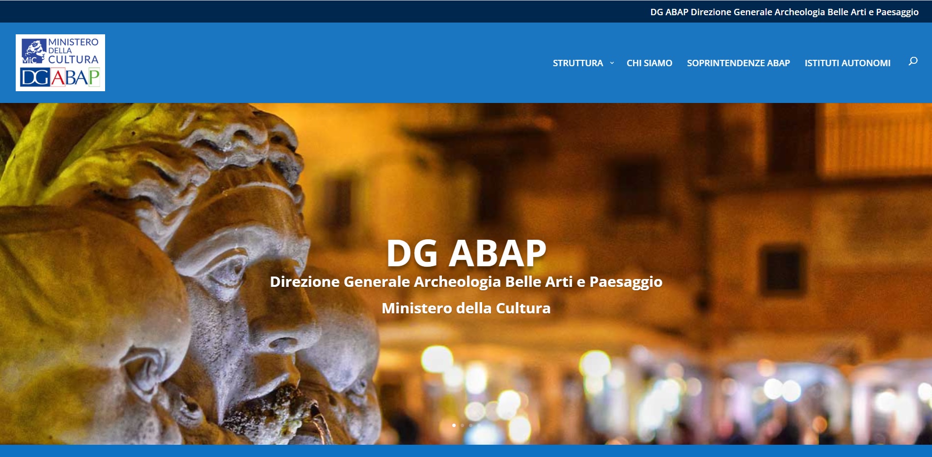 Preview sito Direzione Generale Archeologia Belle Arti e Paesaggio Ministero della Cultura